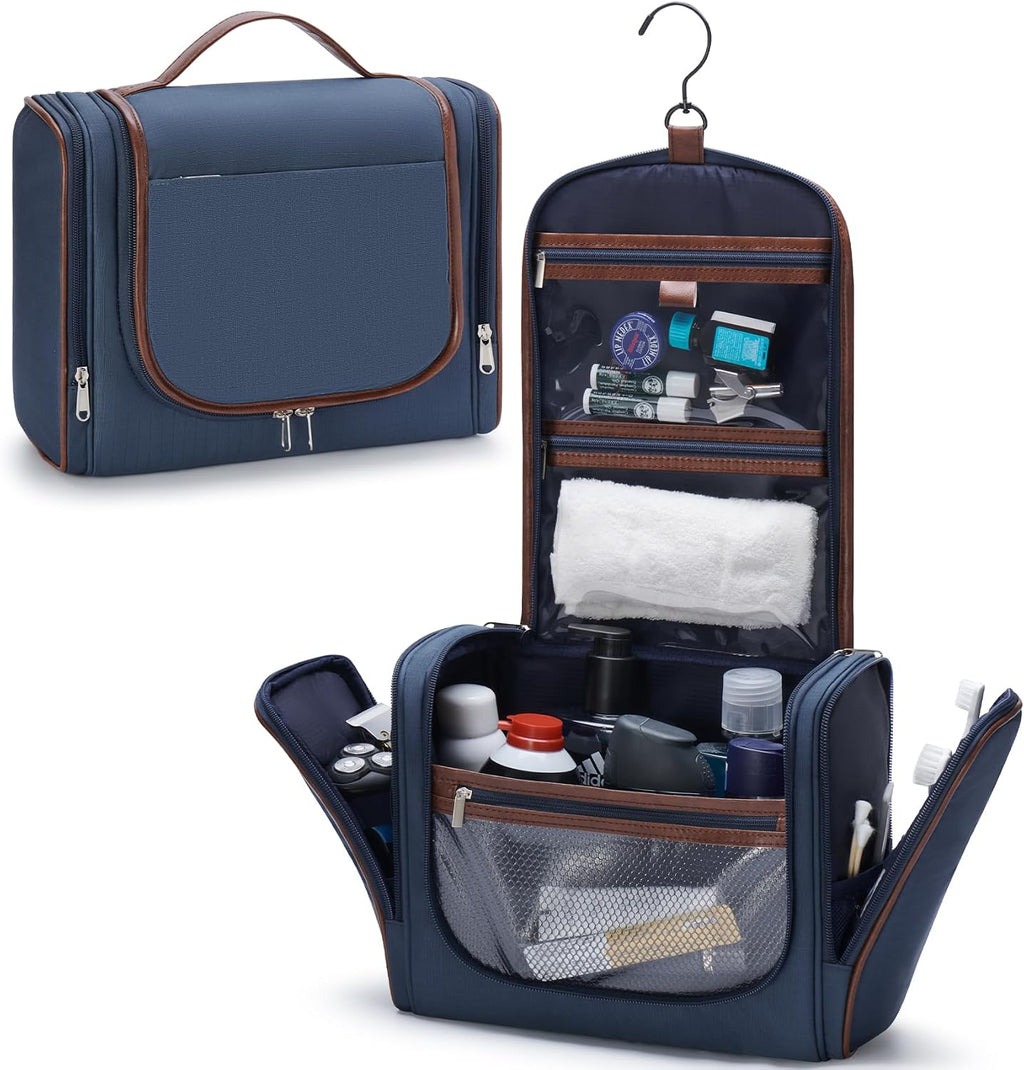 ZAHNI Men’s Hanging Toiletry Bag, Large Capacity Toiletry Organizer