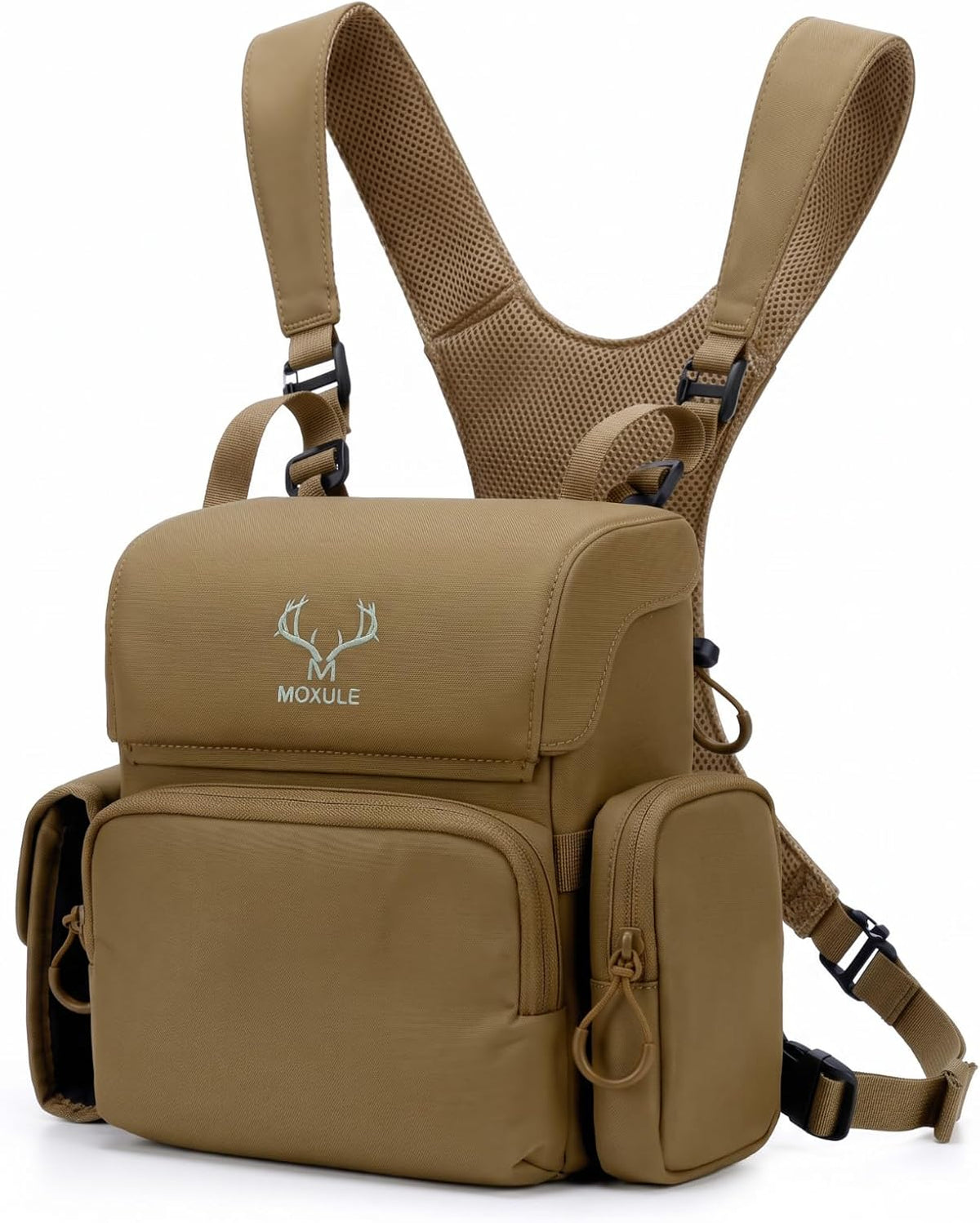 MOXULE Binocular Harness Chest Pack: Bino Case with Rangefinder Pocket XL