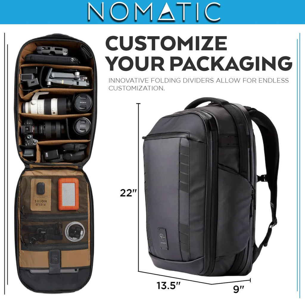 NOMATIC McKinnon Camera Backpack 35L - Camera Bag for Photographers - V1