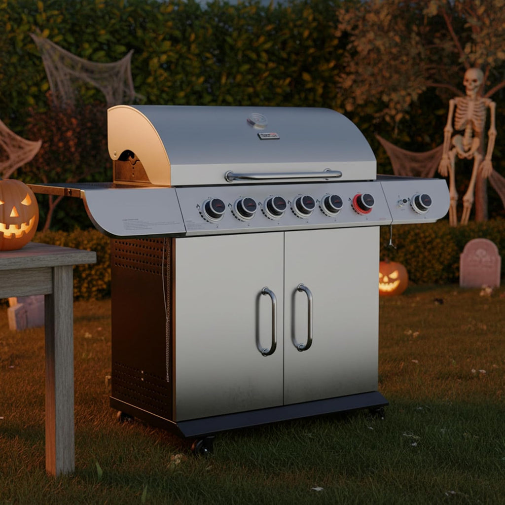 SG6002RC 6-Burner Gas Grill with Sear Burner Silver