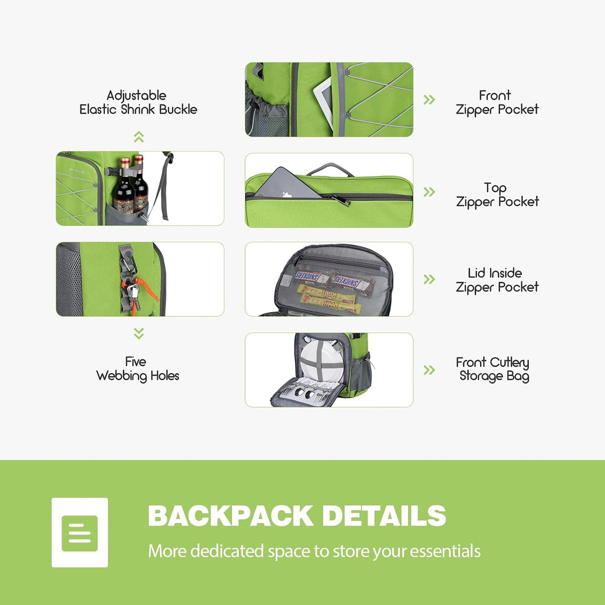 Maelstrom 35/50Can Insulated Cooler Backpack, Leakproof Soft Lunch Ice Bag
