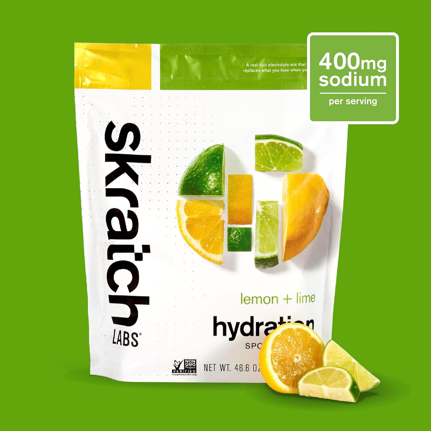 Skratch Labs Hydration Sports Drink Mix, Lemon Lime, 60 Servings