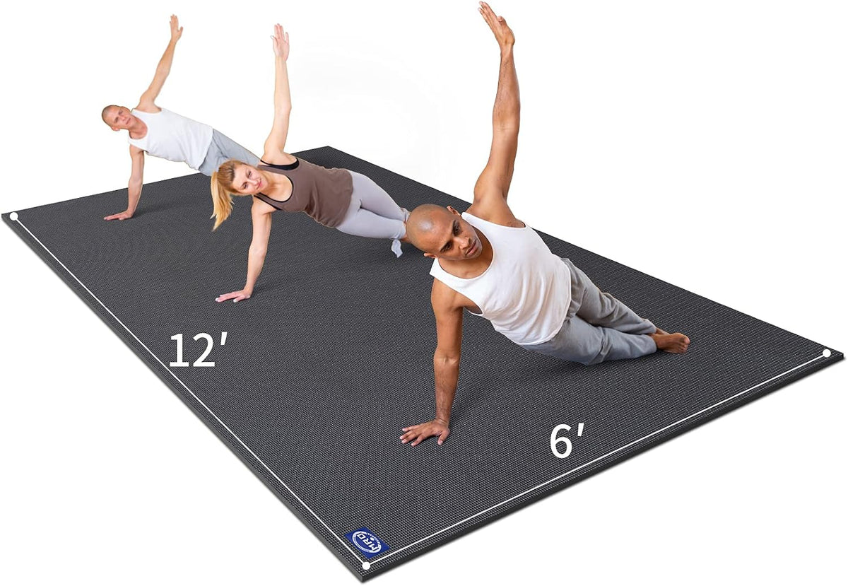 MRO Extra Large Yoga Mat, 12'x6'/9'x6'/7'x5'/6'x4' (9MM)