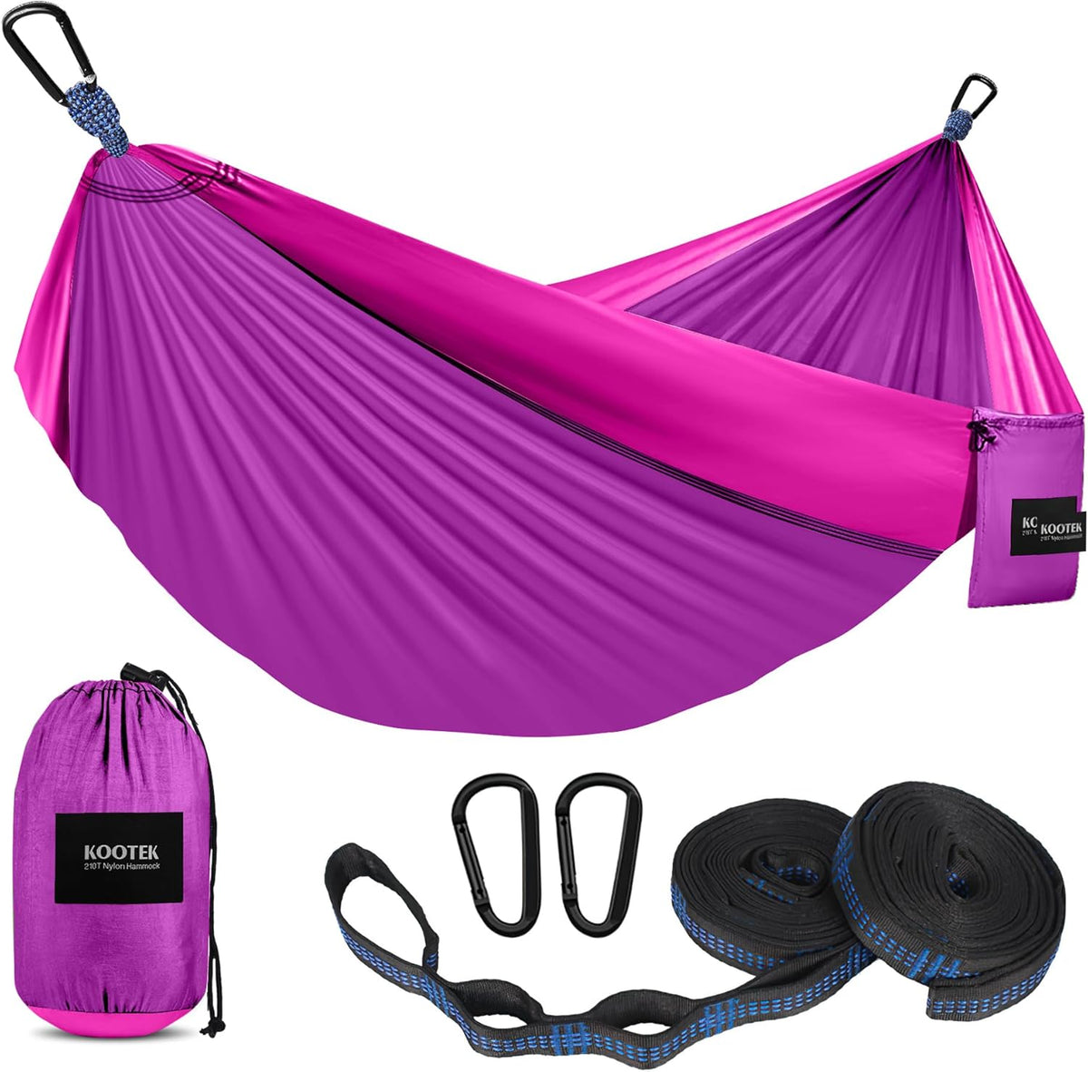 Kootek Camping Hammock 500lbs Capacity Outdoor Camping Essentials, Double