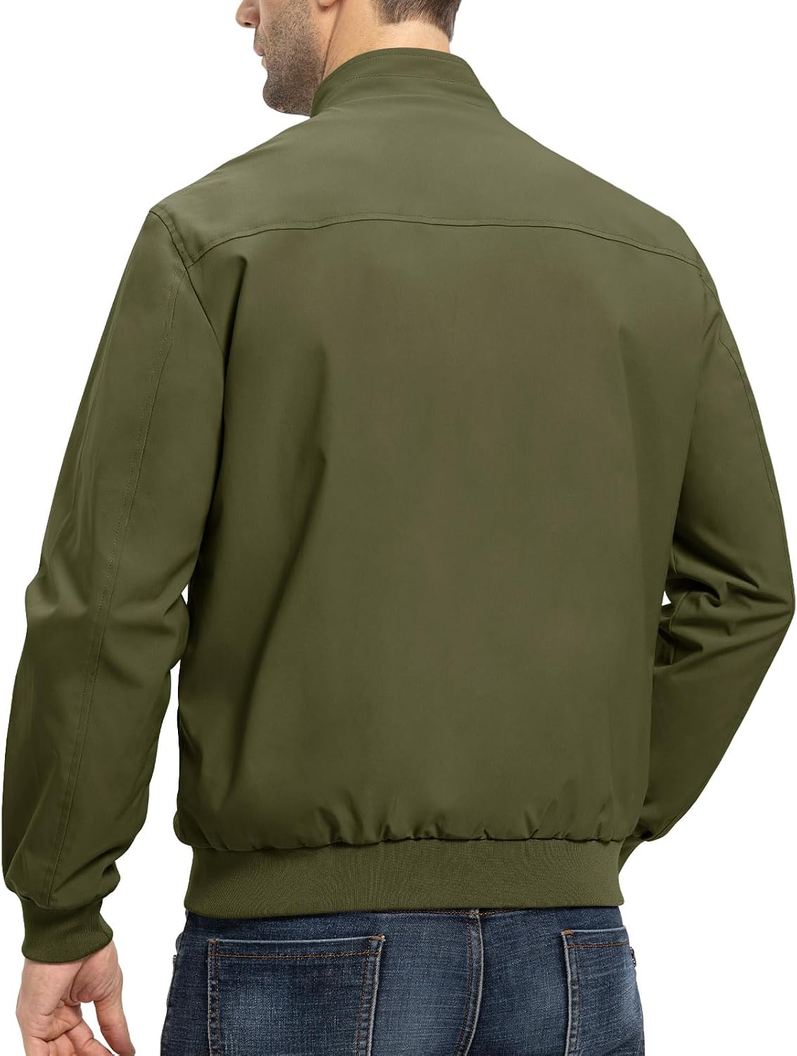 TBMPOY Men's Lightweight Jackets Casual Windbreaker Stylish Light Fall Spring Golf Work Dress Business