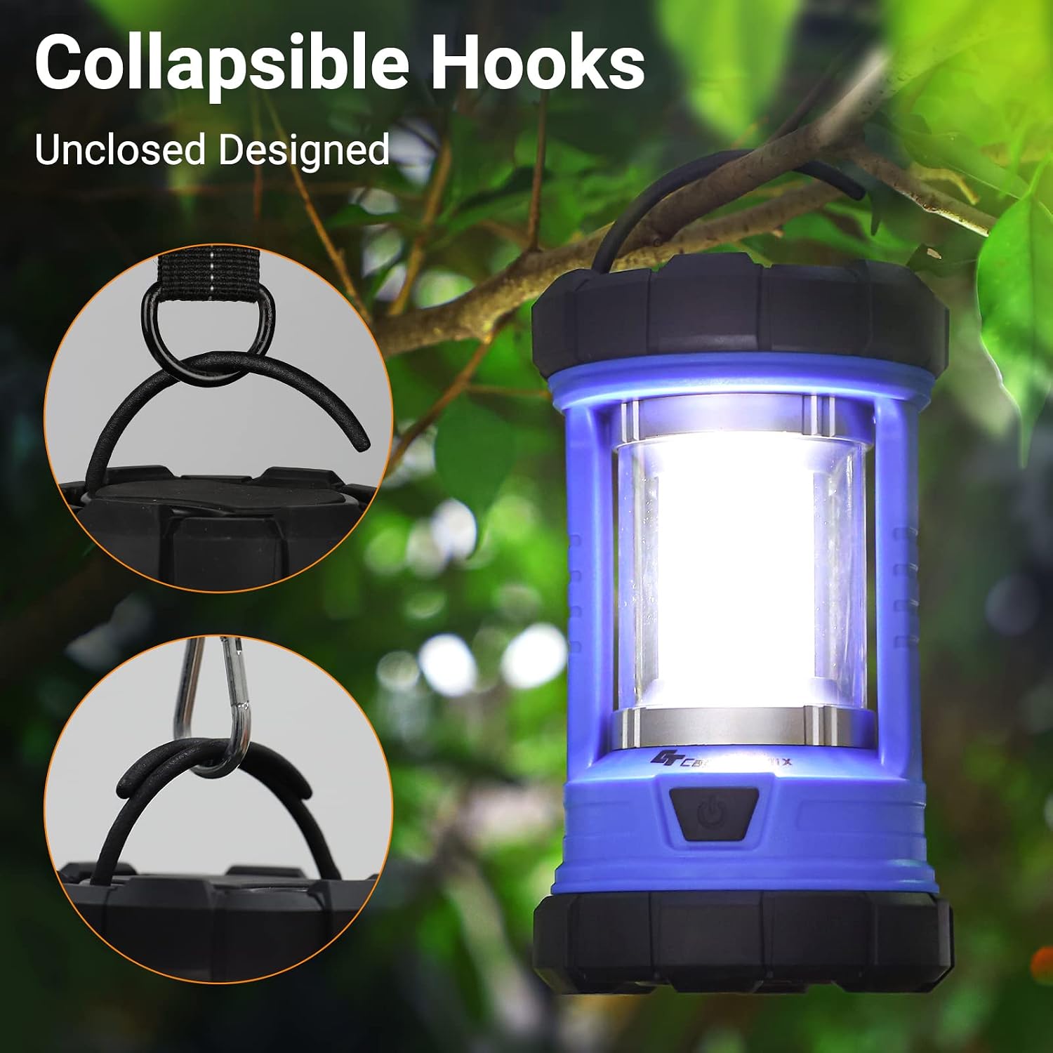 Camping Lantern, 3200LM LED Lanterns for Power Outages, 4600mAh Phone Charger & Rechargeable Lantern, 5 Light Modes Lantern Flashlight for Hurricane/Emergency/Storm, CT CAPETRONIX Camping Accessories