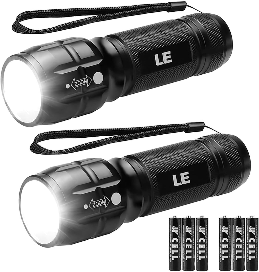 Lepro Lighting Ever LED Flashlight, High Lumens Waterproof Adjustable Focus