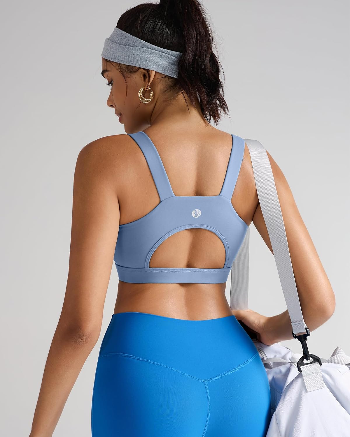 RUNNING GIRL High Impact Sports Bras for Women,Racerback Running Bra Workout Crop Tank Tops Longline Sports Bra Push up