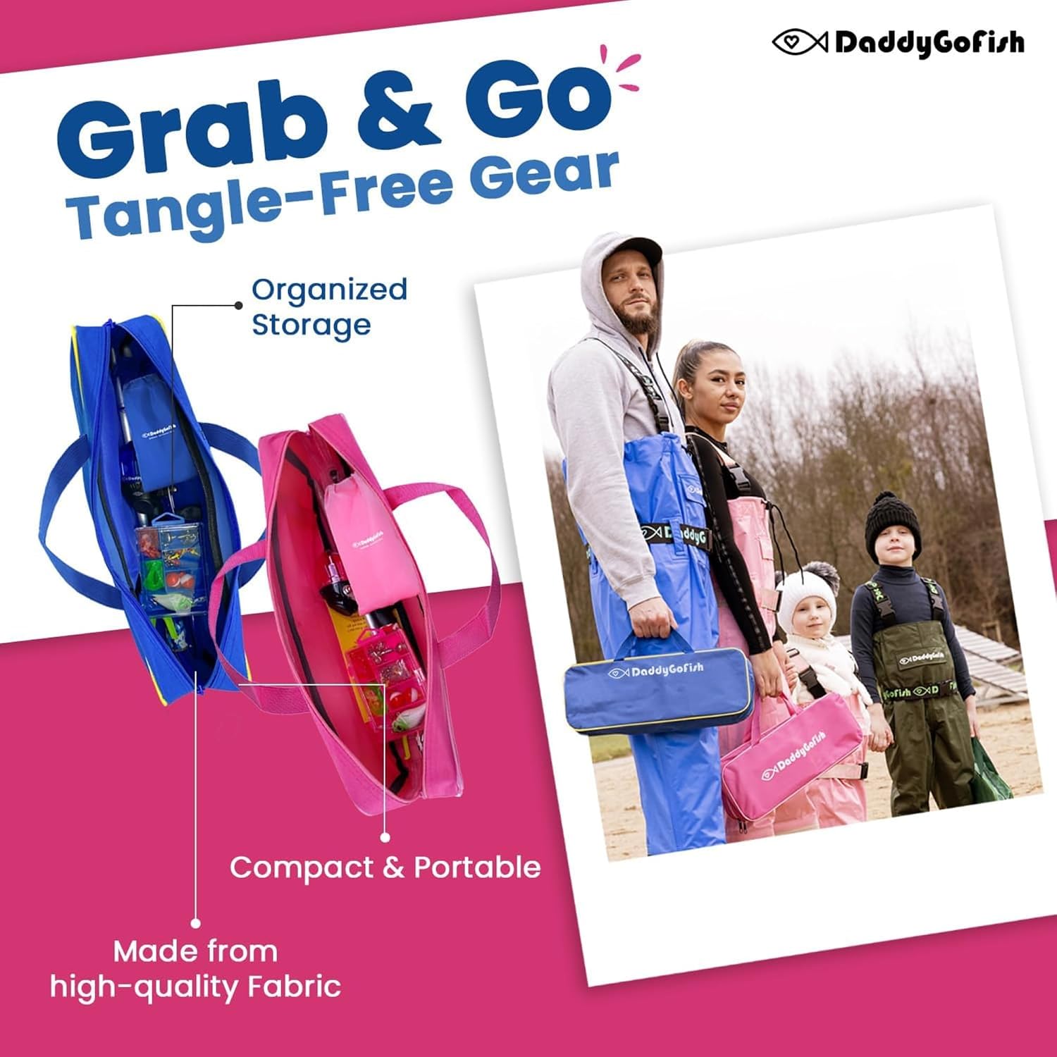 Kids Fishing Pole for Boys, Girls & Youth Age, Toddler Fishing Pole Set Kit