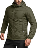 CQR Men's Lightweight Warm Insulated Jacket, Windproof Water Resistant Winter Active Coat for Hiking Work Outdoor Tactical