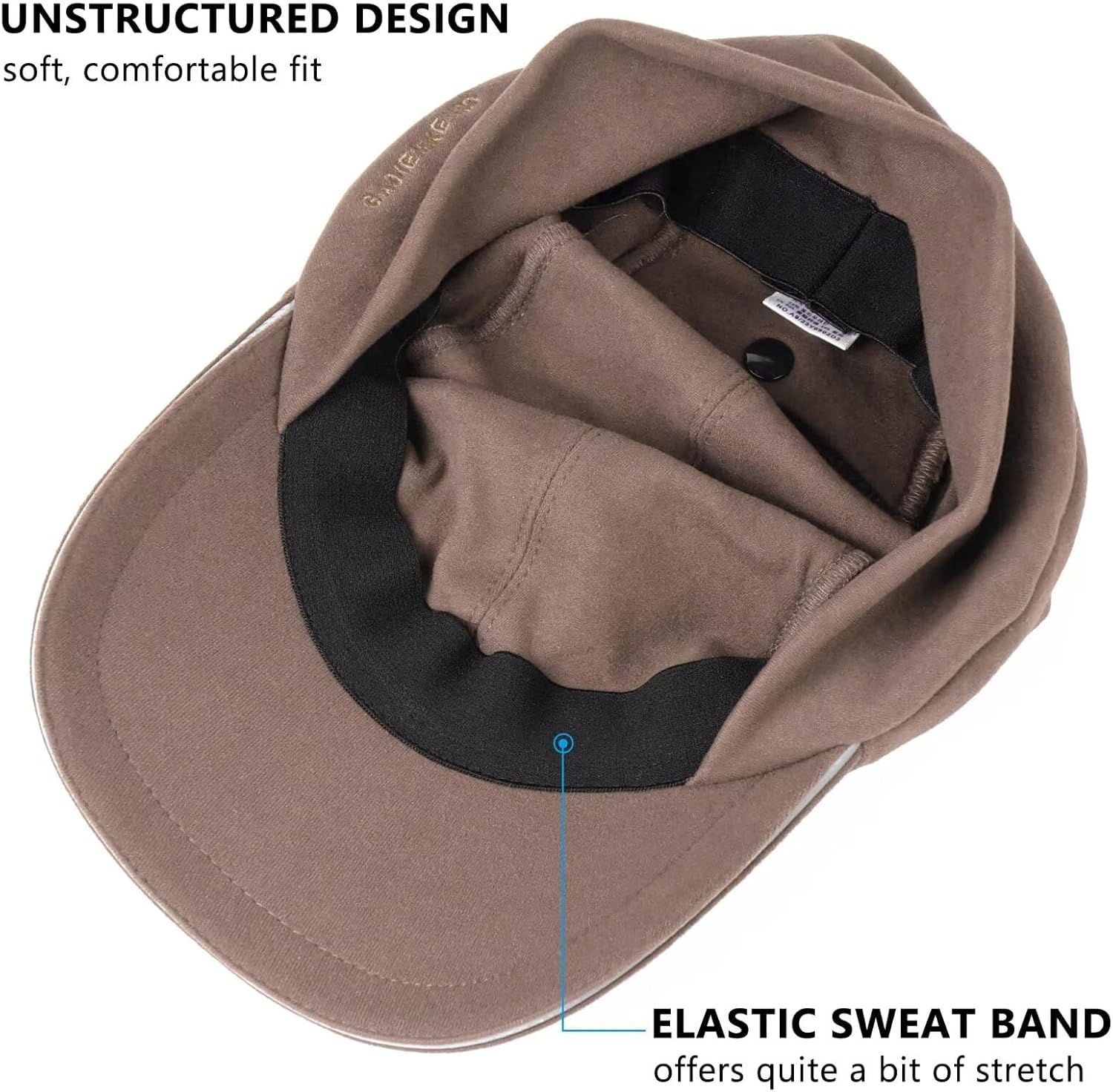 GADIEMKENSD Women's Winter Reflective Fleece Ponytail Hat with Drop Down Ear Warmer