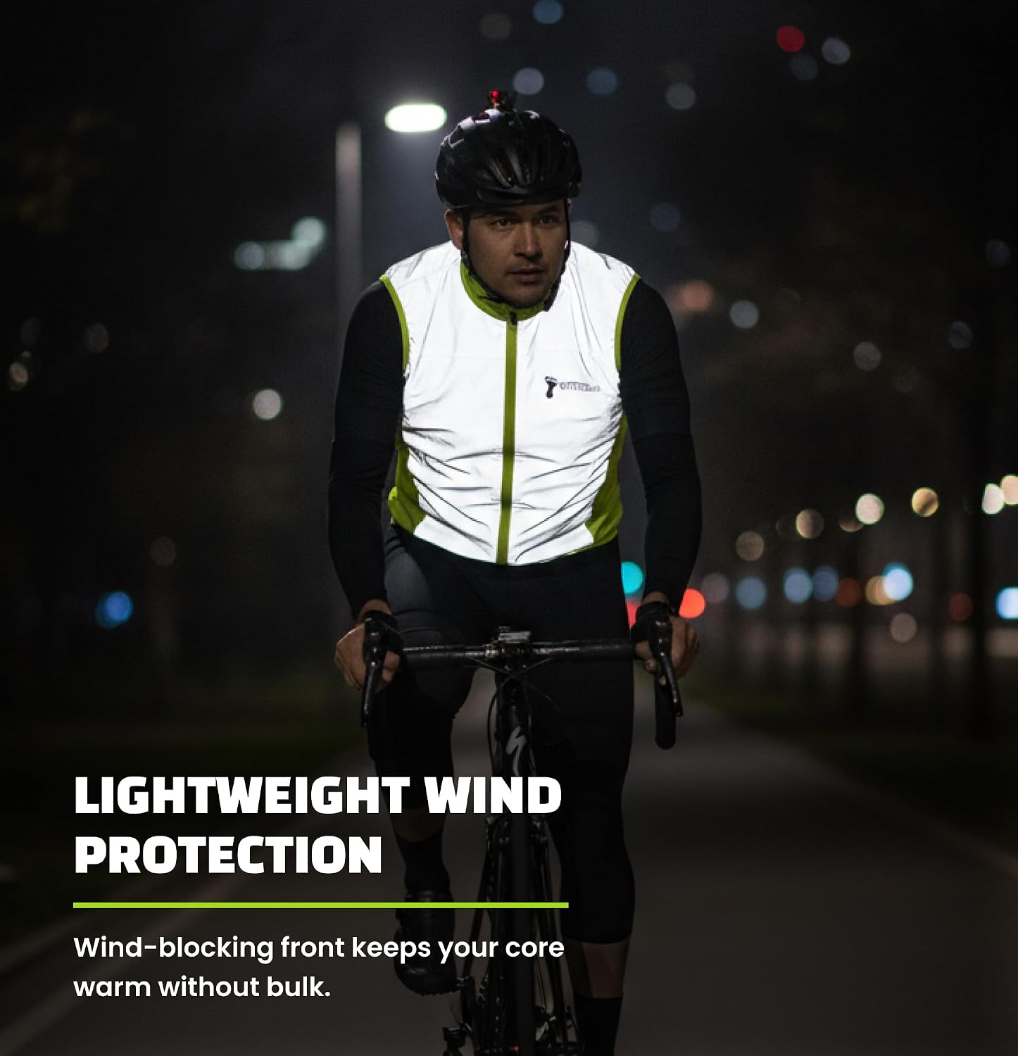 ReflecToes Reflective Bike Vest for Night Visibility – Hi Vis Running & Cycling Gilet – Lightweight, Breathable Outer Layer