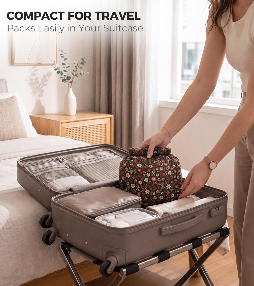 Travel Laundry Bag, Pump-Free Compression for Dirty Clothes