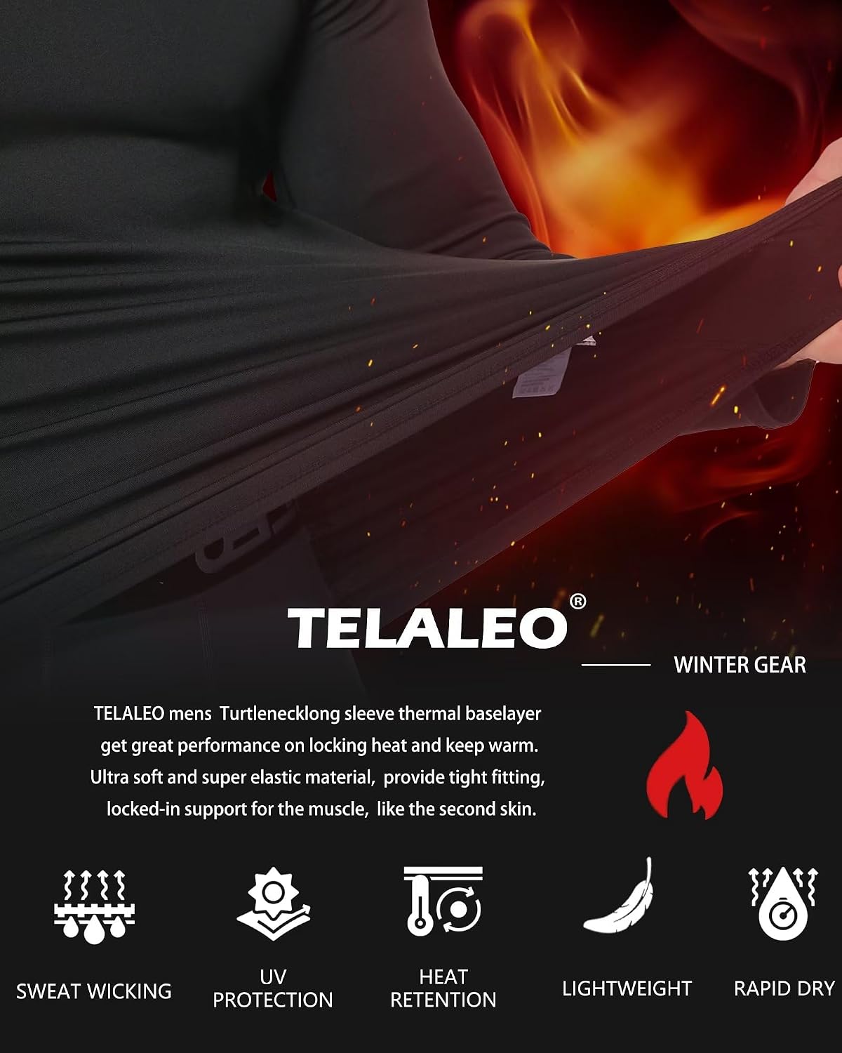 4 or 5 Pack Men's Thermal Compression Pants Fleece Lined Tights Leggings