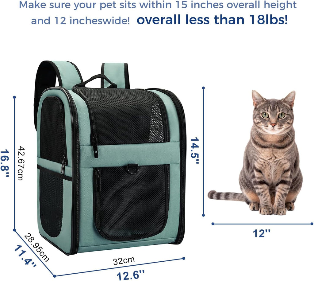 Apollo Walker Cat Carrier Backpack for Small Dogs and Cats Up to 18 lb