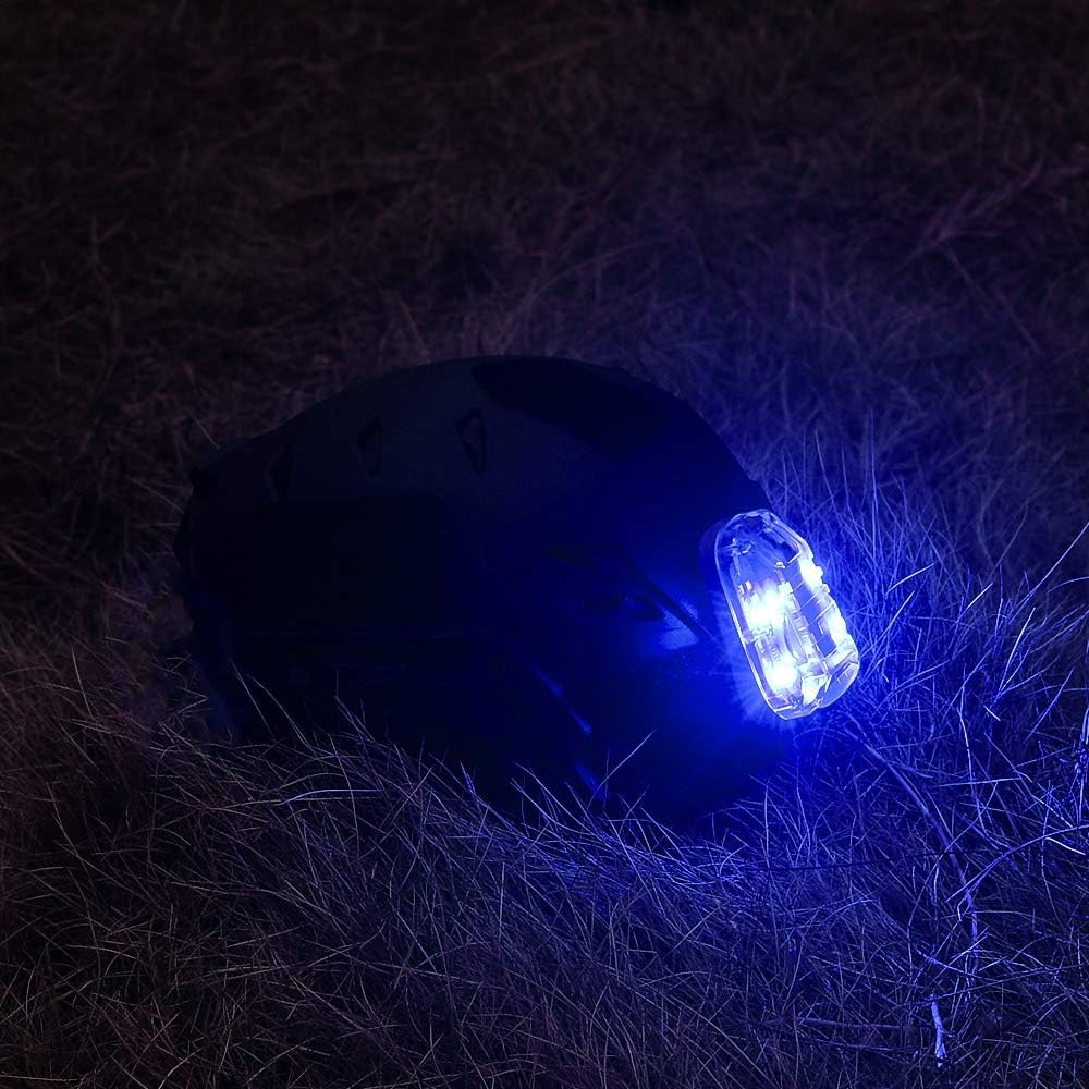 NOBUHIRO 4 Modes Tactical Helmet Light with Visible LED+IR Constant/Strobe