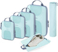 BAGSMART 6 Set Compression Packing Cubes, Travel Luggage Organizer Bags