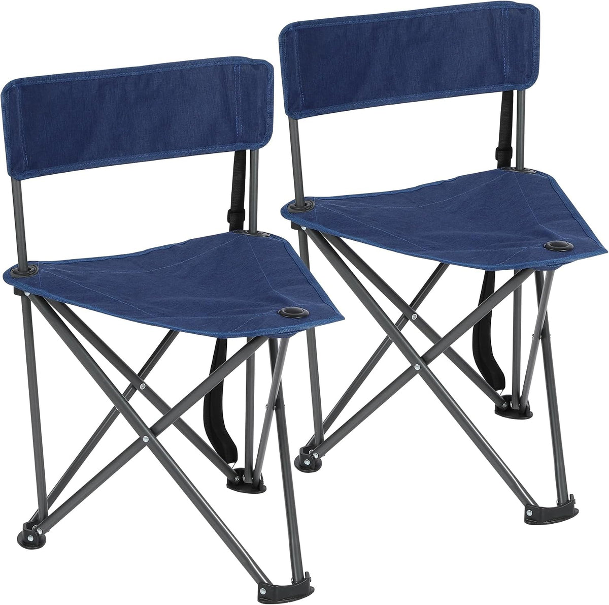 REDCAMP 2 Pack Tripod Chairs for Adults, Folding Lightweight Portable Golf Chairs
