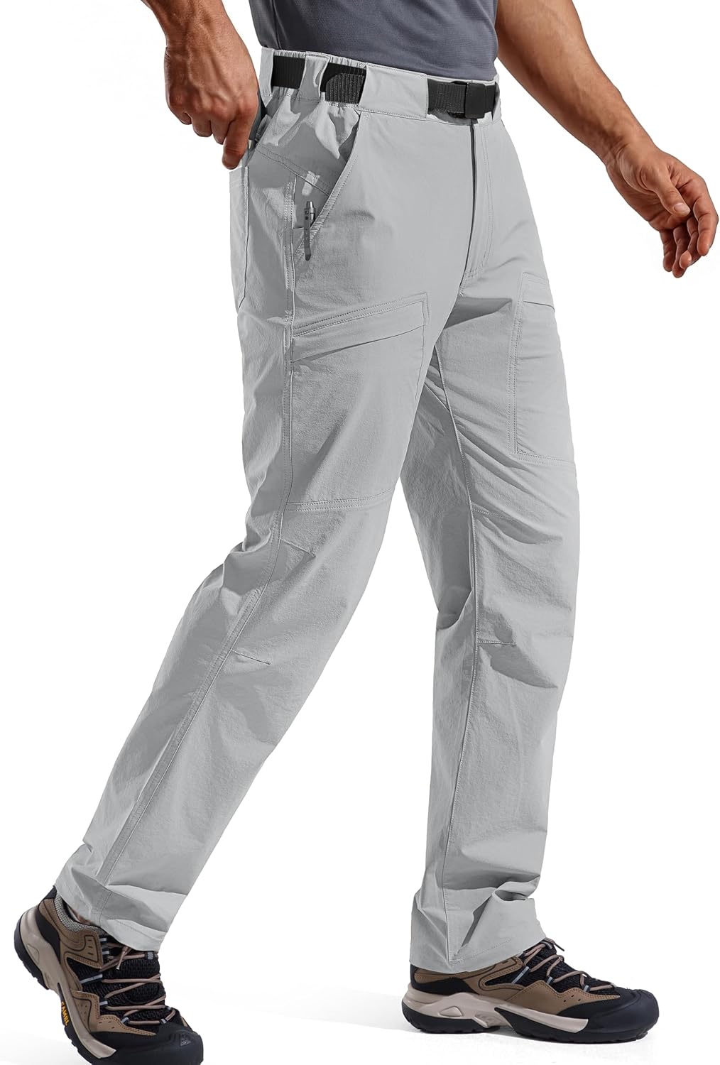FREE SOLDIER Men's Outdoor Cargo Hiking Pants with Belt