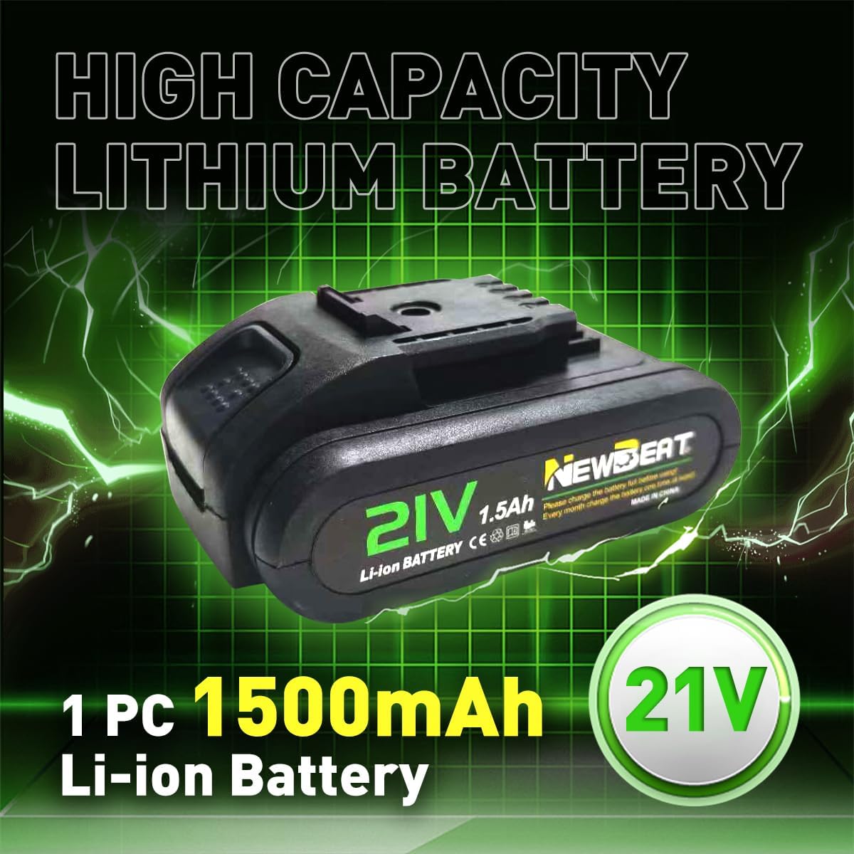 Power Drill Set - 21V MAX Power Drill Driver, Electric Cordless Drill with Battery and Charger, 3/8" Keyless Chuck, 2 Variable Speed, 25+1 Torque Setting Power Tools for Home and DIY Project