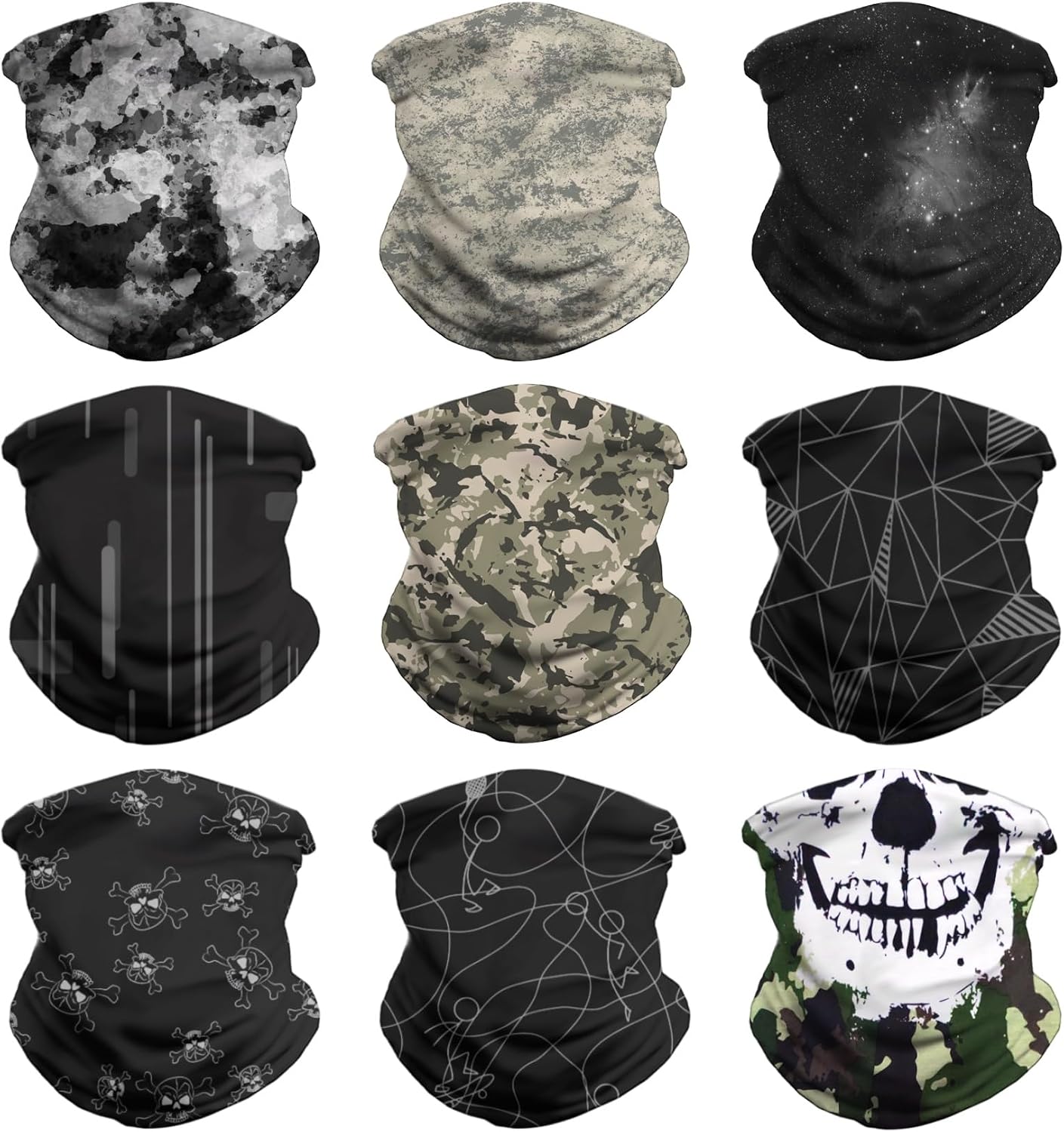 VCZUIUC Neck Gaiter Face Cover Mask Balaclava for Men and Women