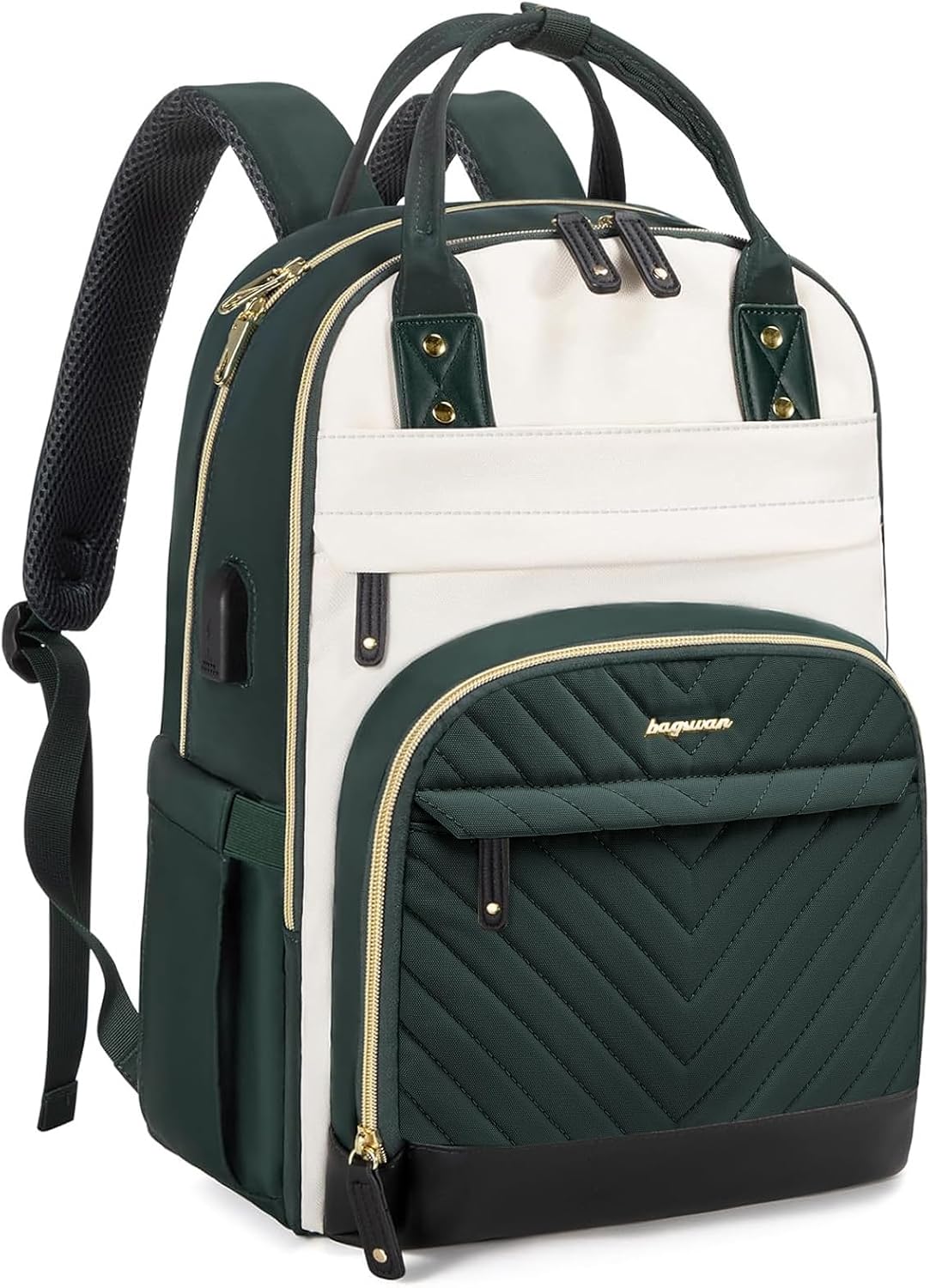 Laptop Backpack for Women Work Bag: 17.3 inch Travel Bookbag with USB Charg