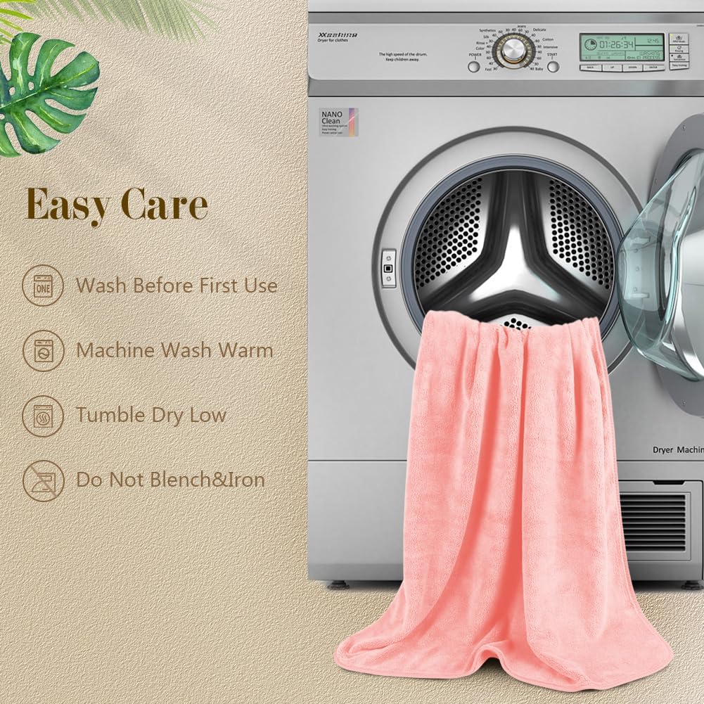Orighty Bath Towels, Soft Feel Bath Towel, 2 Pack (27'' x 54'')