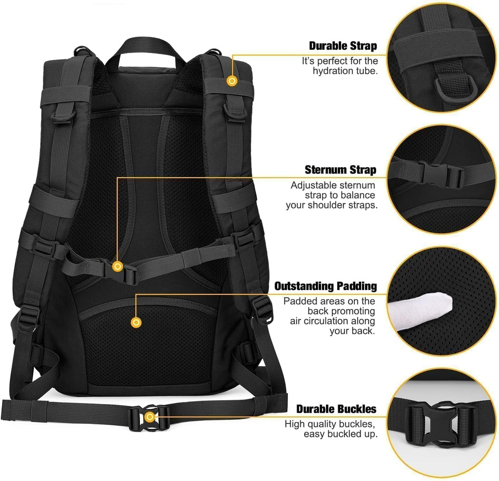 Mardingtop 25L Hiking Backpack,Lightweight Molle Tactical Backpack for Running,Hiking,Cycling,Motorcycle