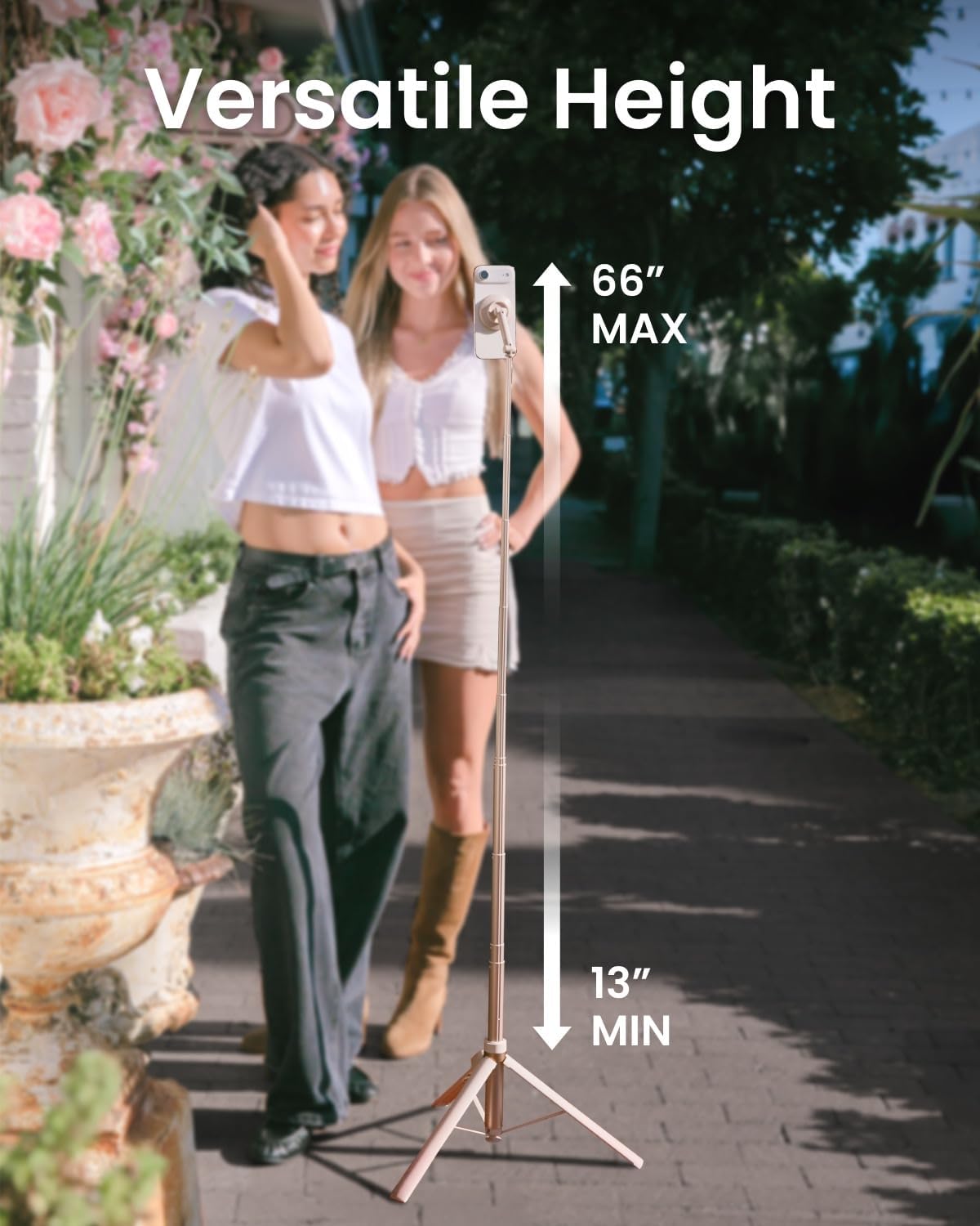 KraftGeek Magnetic Phone Tripod for iPhone, JustTap Tripod for MagSafe