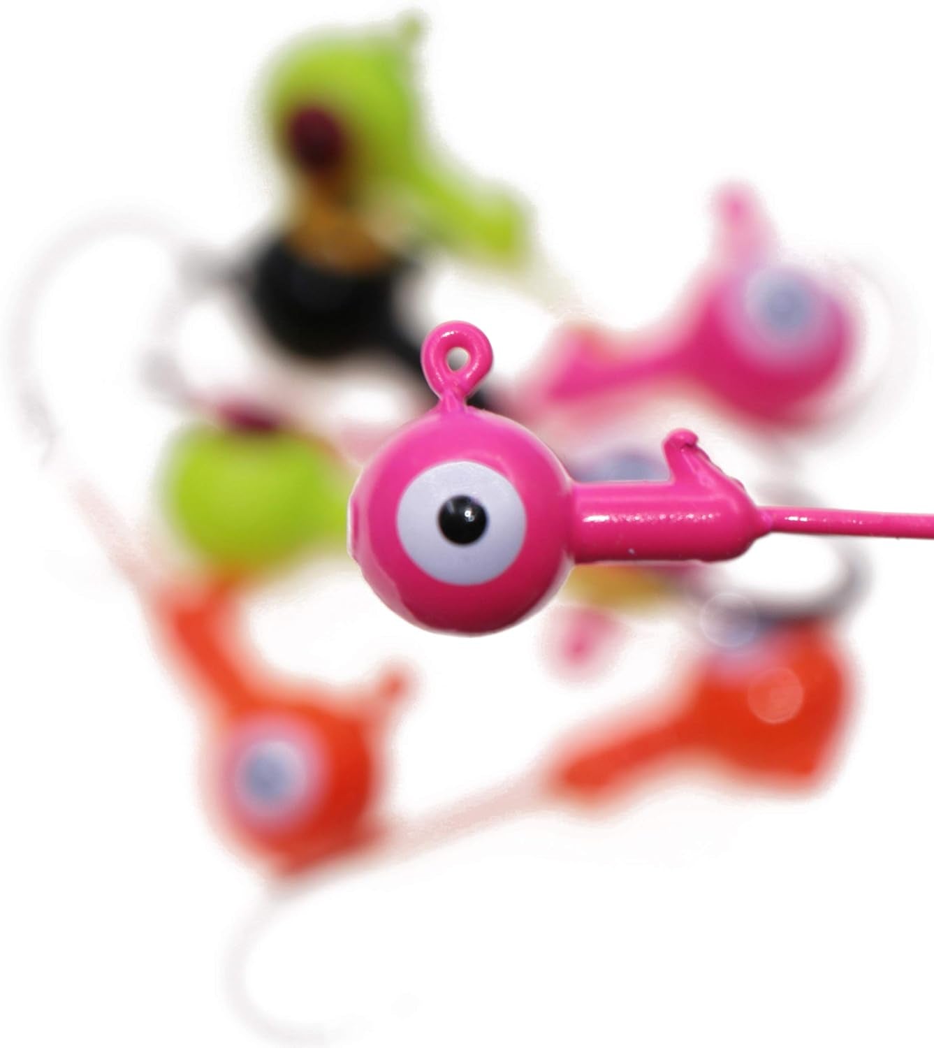 Fishing Lures Jig Heads,Ball Heads 1/32oz-1oz,Sharp Fishing Hooks for Freshwater or Saltwater
