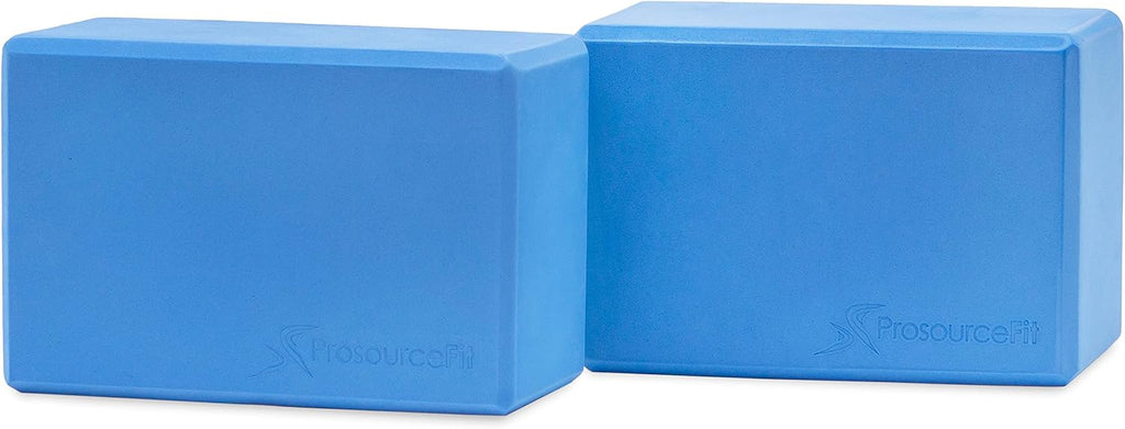 ProsourceFit Foam Yoga Blocks, High Density EVA Yoga Bricks 4”x 6” x 9” (Set of 2)
