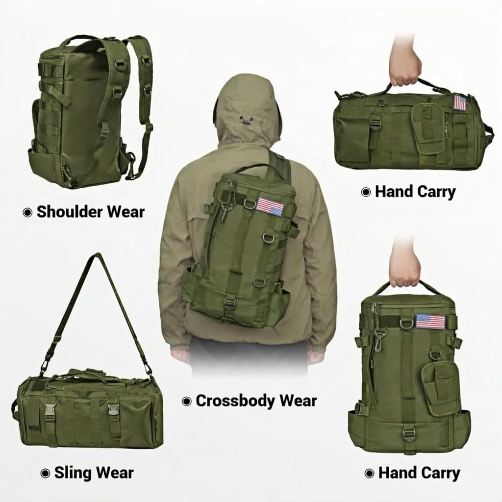 kokkoya Small Fishing Backpack with 2 Rod Holders, 16L Kayak Tackle Bag