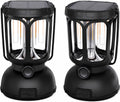 Raynic Camping Lanterns 2 Pack, USB-C & Solar Rechargeable, Long Last