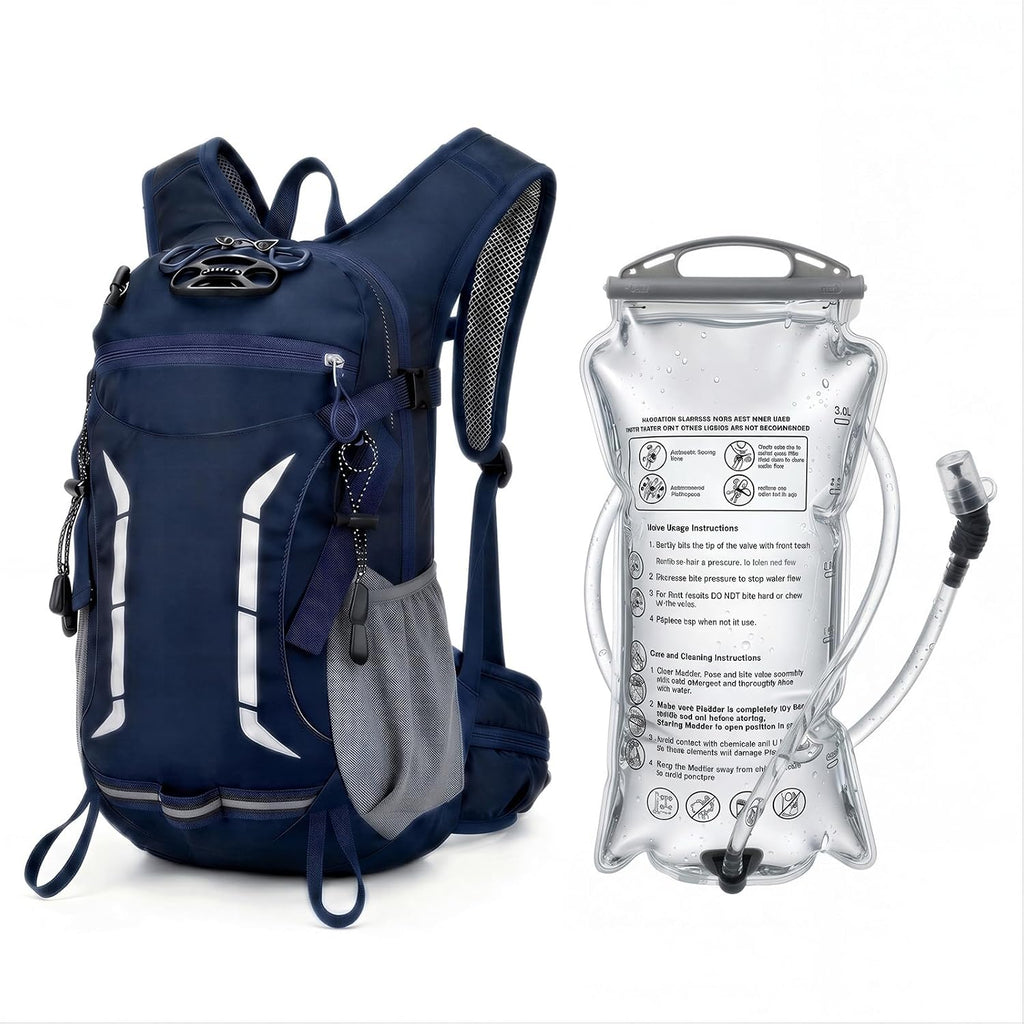 12L Hydration Backpack for Men Women,Lightweight Hydration Pack with 2L Water Bladder, Water Backpack for Cycling,Hiking,Rave,Biking and Running Outdoor Activities