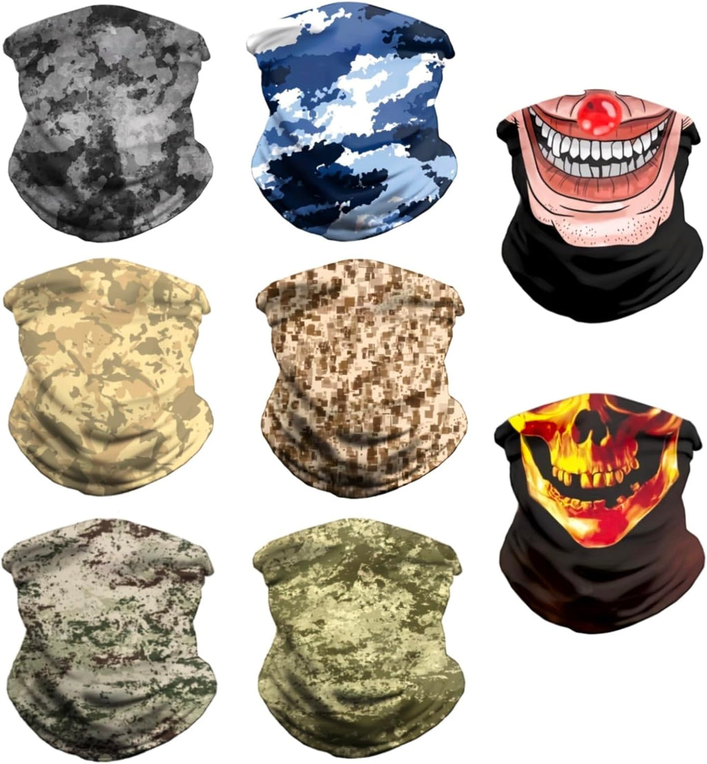 VCZUIUC Neck Gaiter Face Cover Mask Balaclava for Men and Women