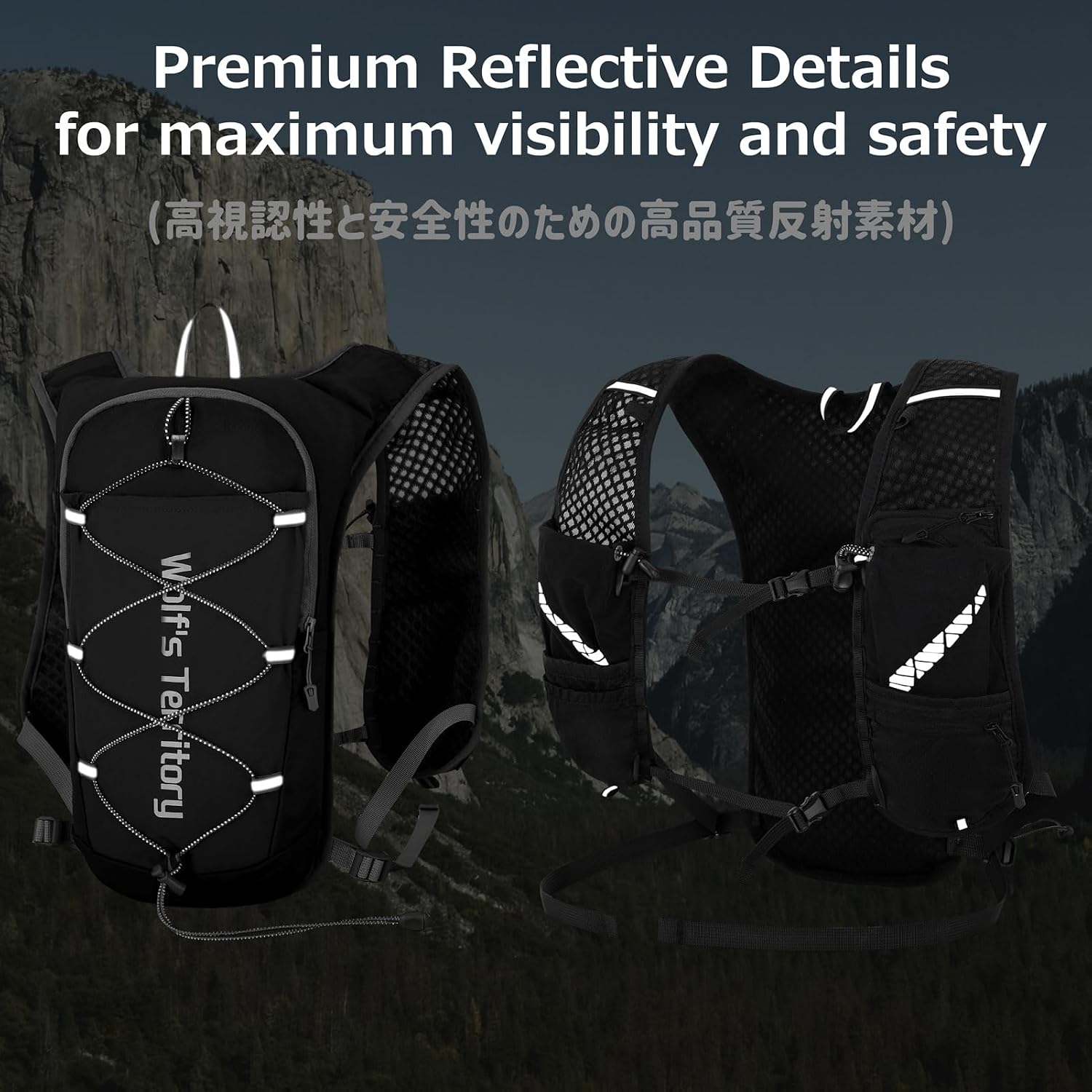 Azarxis Hiking Hydration Pack 5L Running Backpack Daypack Vest with 2L Water Bladder for Women Men Cycling Biking Trail Race (Grey with a 350ml Water Bottle)