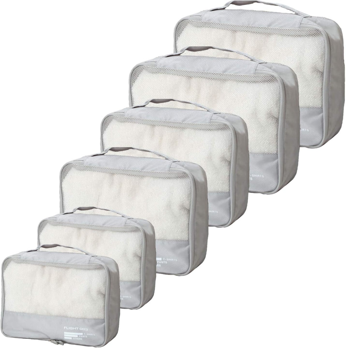Packing Cubes Set Travel Luggage Organizers Suitcase Lightweight Accessories (Sky Blue)