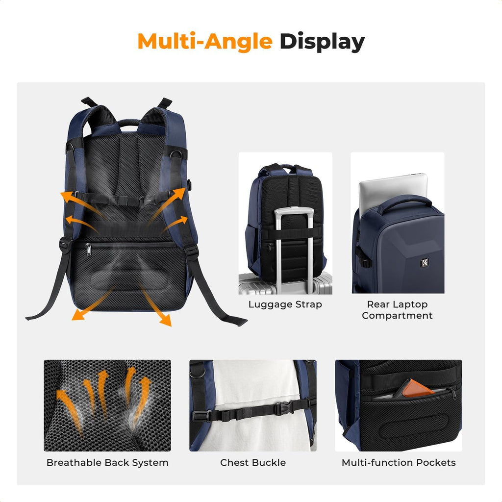 K&F CONCEPT Camera Backpack,Hardshell Photography DSLR Camera Bag