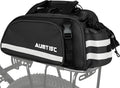 AUMTISC Rear Rack Bag, 14L Waterproof Bike Bags for Bicycles Rear Rack, Ebike Trunk Panniers Bag with Rain Cover, Cycling Seat Cargo Rack Bag with Reflective Strip for Commuter Travel Outdoor