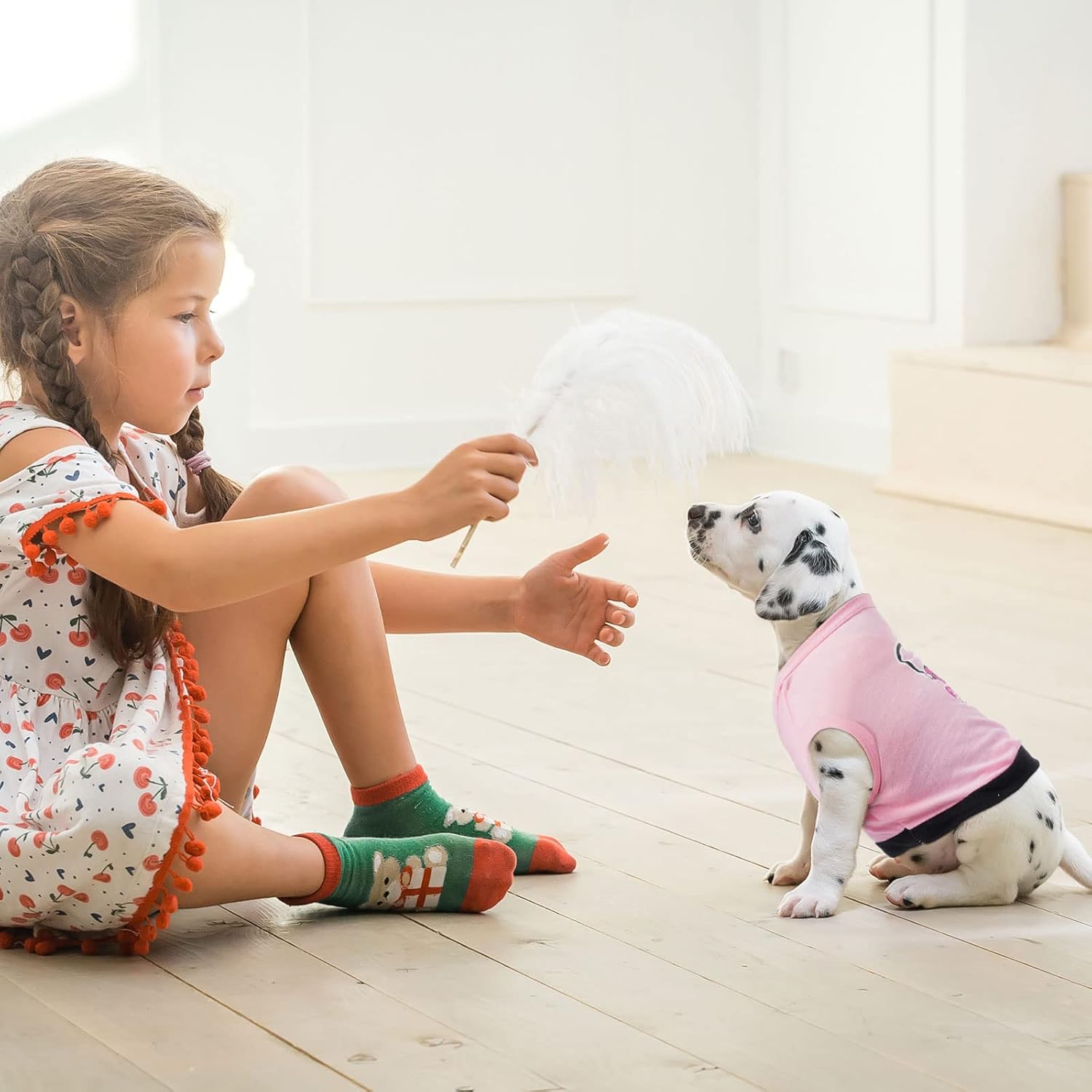 Reginary 8 Pcs Dog Shirts Girl Small Dog Clothes, Vivid Pattern, X-Small