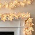 3 Pack Fall Garland with Lights, Total 19.5Ft 60LED Autumn String Lights