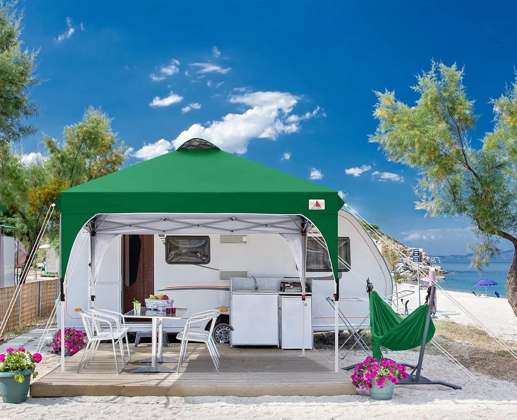 ABCCANOPY 10x10 Pop up Canopy Tent Instant Outdoor Shelter, Forest Green