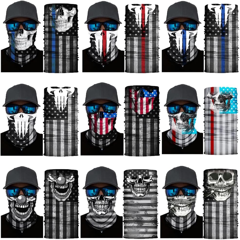 Neck Gaiter Mask,UV Protection Bandana Gator Face Cover Covering Mask,Tube Scarf,Neck Warmer Balaclava,Headband