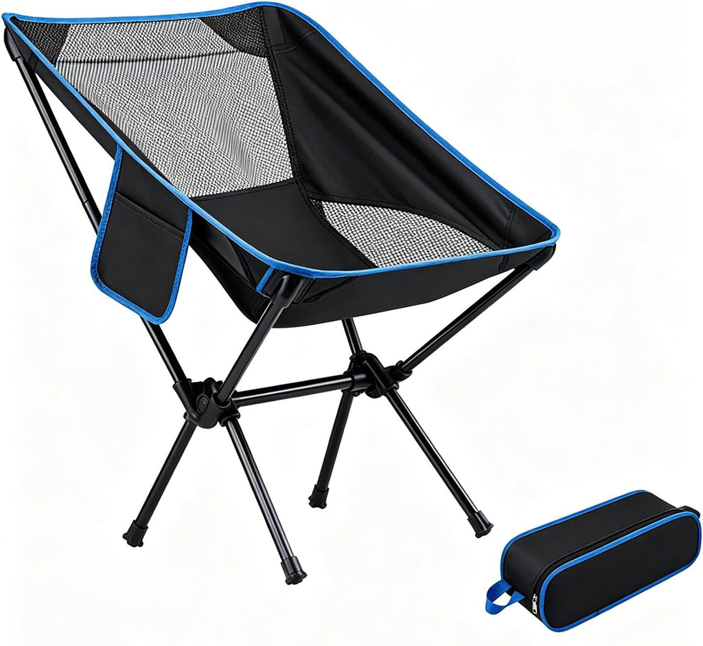 Wind Tour Portable Folding Camping Chair for Outdoor Leisure Use Mesh Khaki