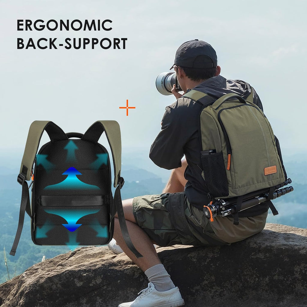 TARION Camera Backpack for Photographers Compact 15L, TB04 Green