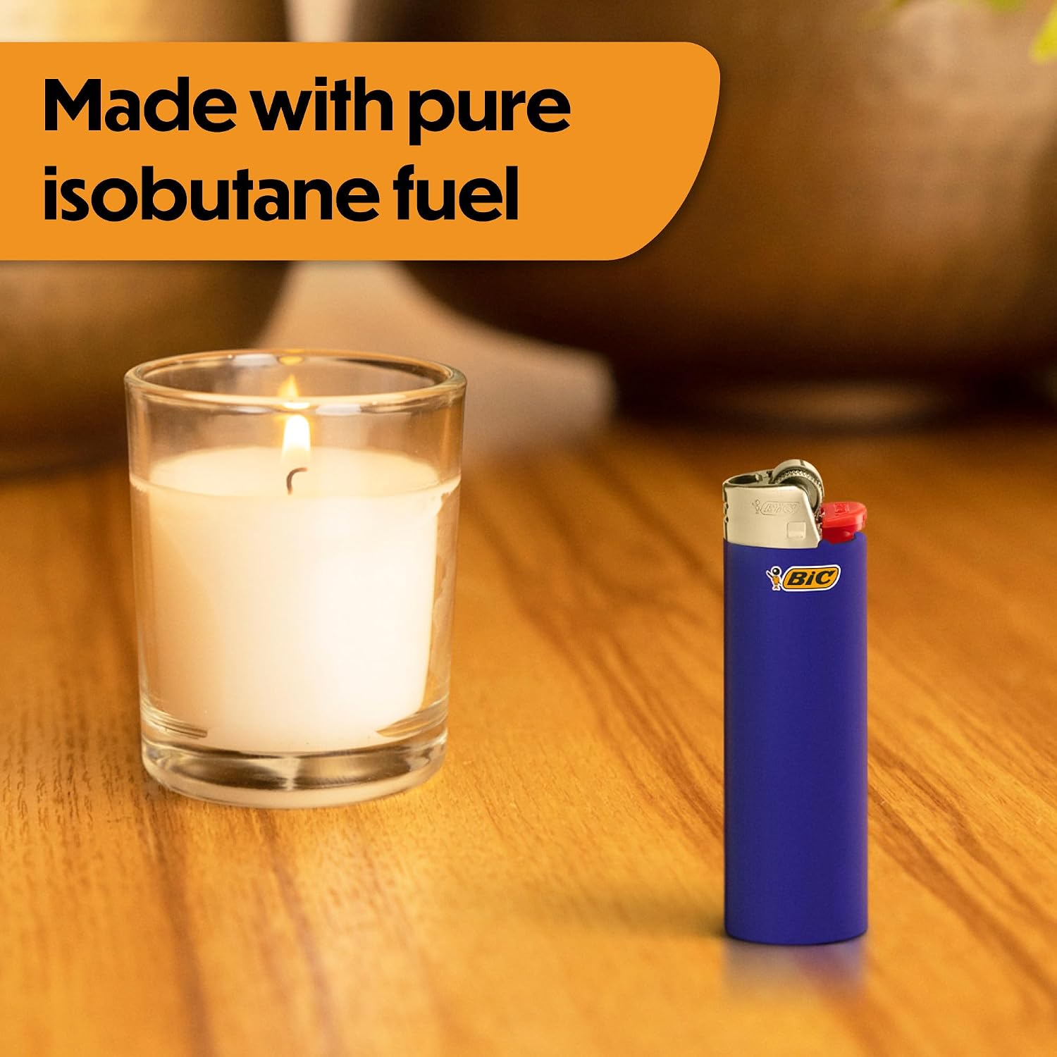 BIC Maxi Pocket Lighters, Long-Lasting, Safe, Assorted Colors, 15-Pack