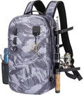 THKFISH IPX8 Waterproof Fishing Backpack with Rod Holder, Lightweight Fishing Sling Bag, Move Freely Fish Gifts for Men