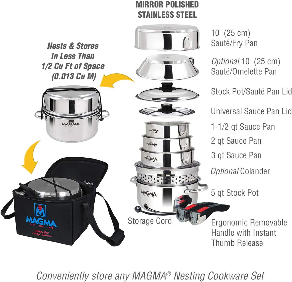 Magma A10-364 Padded Storage Case for Nesting Cookware Set