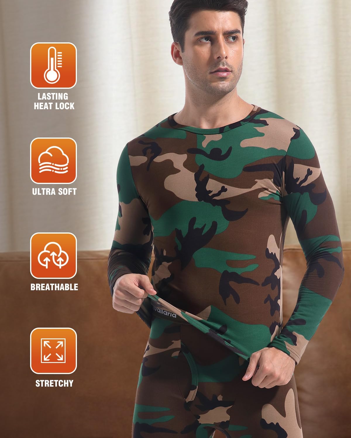 Thermal Underwear Long Johns for Men Cold Weather Base Layer Set