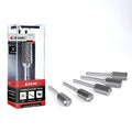 EZARC Tungsten Carbide Rotary Burr Set, 5PCS SB-5 Double Cut, 1/4" Shank